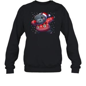 Christmas Hippo Lover Funny Hippo Ugly Christmas T-Shirt